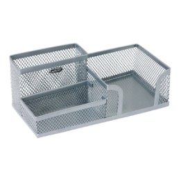 PRZYBORNIK NA BIURKO 100X103X202MM GRAND MW-218S/GR-093S 120-1335 SREBRNY METALOWY