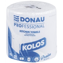 RĘCZNIK PAPIEROWY DWUWARSTWOWY CELULOZOWY DONAU PROFESSIONAL KOLOS BIAŁY 500 LISTKÓW