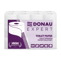PAPIER TOALETOWY DWUWARSTWOWY CELULOZOWY DONAU EXPERT BIAŁY 20M 24SZT.