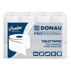PAPIER TOALETOWY TRZYWARSTWOWY CELULOZOWY DONAU PROFESSIONAL BIAŁY 16M 24SZT.