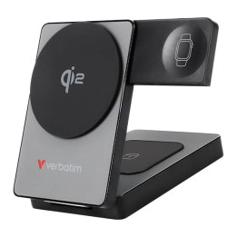 Verbatim powerbank Charge ,n, Go Qi2 5/9/12V, ładowanie telefonu, zegarka, Airpods, 32294, 5 000mAh, Mocowanie magnetyczne, szar