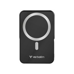 Verbatim powerbank z ładowaniem bezprzewodowym 5V, ładowanie telefonu, 32264, 10 000mAh, Mocowanie magnetyczne, czarna