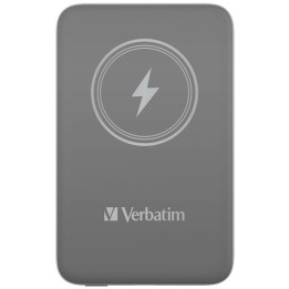 Verbatim powerbank z ładowaniem bezprzewodowym 5V, ładowanie telefonu, 32249, 10 000mAh, Mocowanie magnetyczne, szara