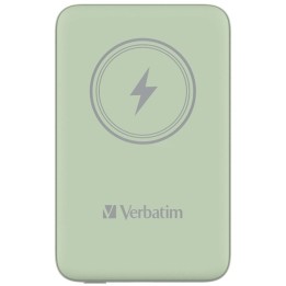 Verbatim powerbank z ładowaniem bezprzewodowym 5V, ładowanie telefonu, 32246, 10 000mAh, Mocowanie magnetyczne, zielona