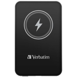 Verbatim powerbank z ładowaniem bezprzewodowym 5V, ładowanie telefonu, 32240, 5 000mAh, Mocowanie magnetyczne, czarna