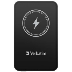 Verbatim powerbank z ładowaniem bezprzewodowym 5V, ładowanie telefonu, 32240, 5 000mAh, Mocowanie magnetyczne, czarna