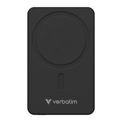 Verbatim powerbank z ładowaniem bezprzewodowym 5V, ładowanie telefonu, 32227, 10000mAh, Mocowanie magnetyczne, Czarny