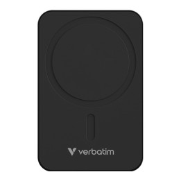 Verbatim powerbank z ładowaniem bezprzewodowym 5V, ładowanie telefonu, 32223, 20000mAh, Mocowanie magnetyczne, Czarny