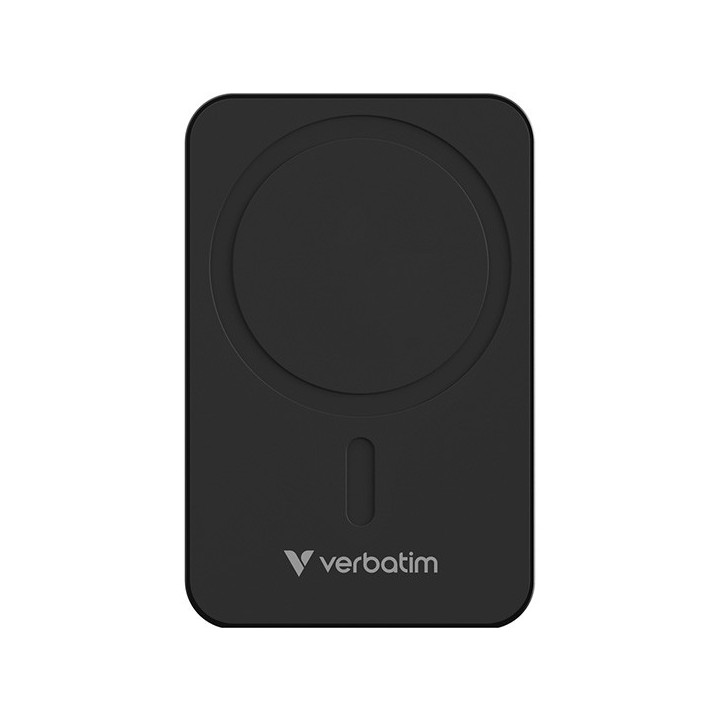 Verbatim powerbank z ładowaniem bezprzewodowym 5V, ładowanie telefonu, 32223, 20000mAh, Mocowanie magnetyczne, Czarny