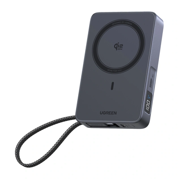 Powerbank UGREEN PB773 10000mAh 30W magnetyczny (szary)