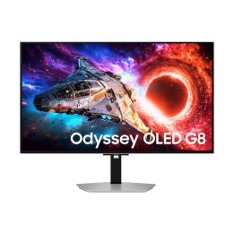 Samsung Monitor 32 cale Odyssey G80SH OLED 3840x2160 UHD 16:9 2xHDMI 1xDP 2xUSB 3.2 1xUSB-C 90W 0,03ms 240Hz HAS+PIV płaski 2Yd2