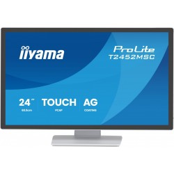 IIYAMA Monitor 24 cale T2452MSC-W2AG 10PKT,POJ,IPS,HDMI,DP,420cd, biały