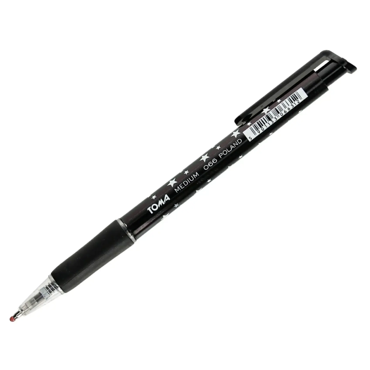 DŁUGOPIS AUTOMATYCZNY TOMA MEDIUM CZARNY 1MM W GWIAZDKI