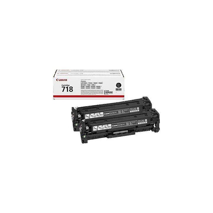 TONER ORYGINALNY CANON CRG718BK 2662B017 2-PACK KORPORACYJNY CZARNY 2 X 3400 STRON