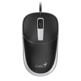 Genius DX-123 Mysz przewodowa, czarno-szara, 1200DPI, USB-C