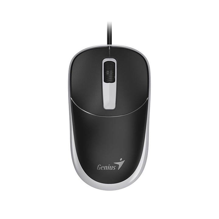 Genius DX-123 Mysz przewodowa, czarno-szara, 1200DPI, USB-C