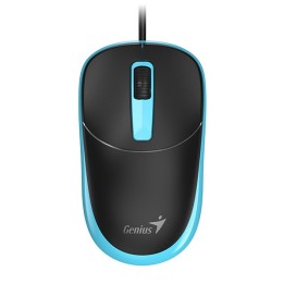 Genius DX-123 Mysz przewodowa, czarno-niebieski, 1200DPI