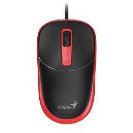 Genius DX-123 Mysz przewodowa, czarno-czerwona, 1200DPI
