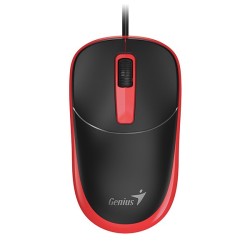 Genius DX-123 Mysz przewodowa, czarno-czerwona, 1200DPI