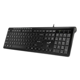 Genius Slimstar 230 klawiatura przewodowa (USB) US, czarna