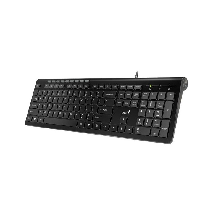 Genius Slimstar 230 klawiatura przewodowa (USB) US, czarna
