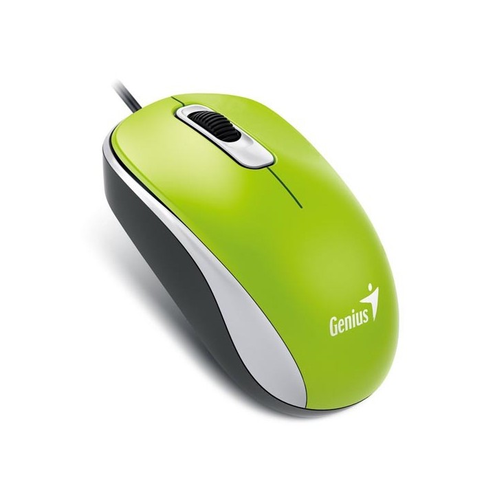 Genius DX-110 Mysz przewodowa, zielona, 1000DPI