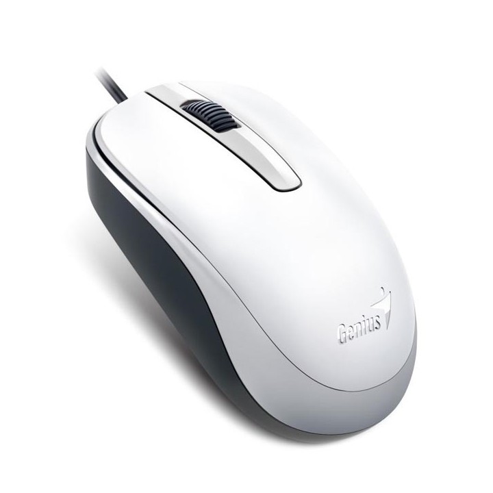 Genius DX-120 Mysz przewodowa, biała, 1200DPI