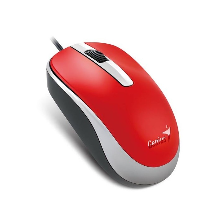 Genius DX-120 Mysz przewodowa, czerwona, 1200DPI
