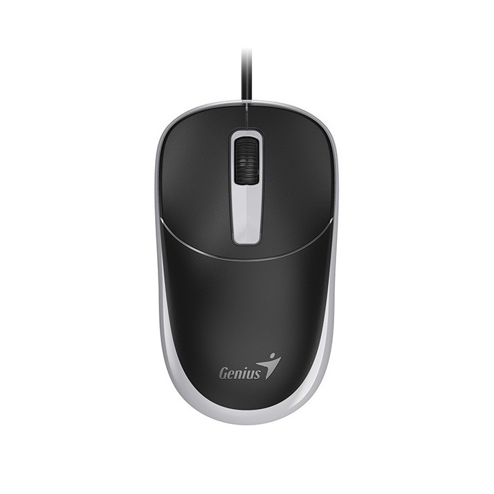 Genius DX-123 Mysz przewodowa, czarno-szara, 1200DPI