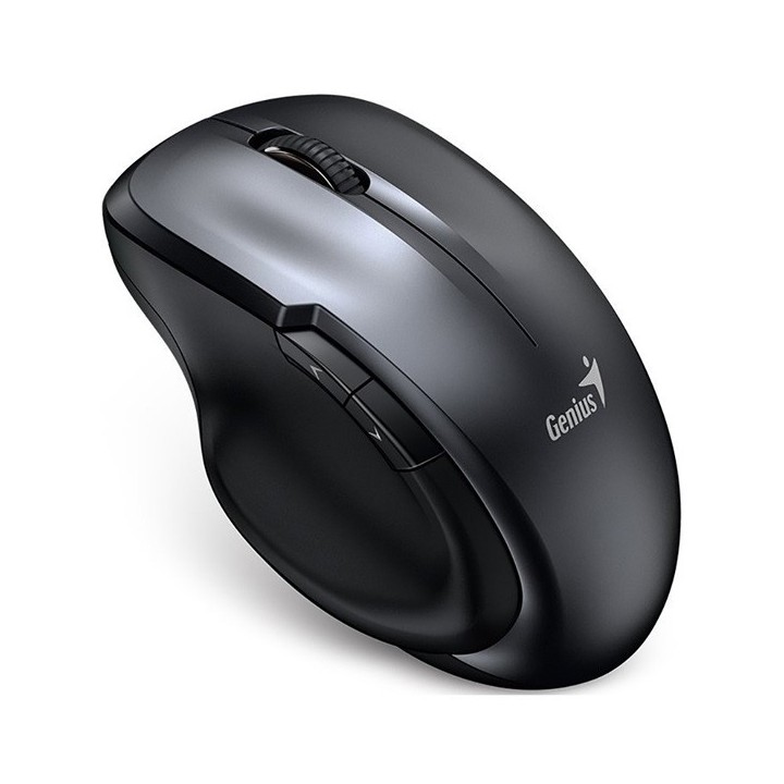 Genius Ergo 8200S Mysz bezprzewodowa, metaliczna szara, 1200DPI