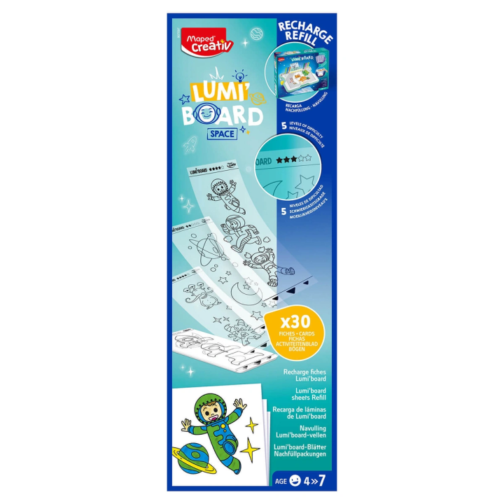 MAPED Creativ tablica Lumi Board zestaw uzupełniający kosmos