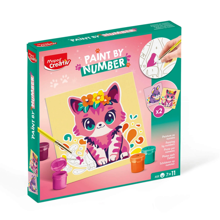 MAPED Creativ malowanie po numerach kotek/króliczek