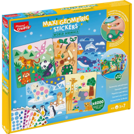MAPED Creativ Naklejki geometryczne maxi - Świat zwierząt