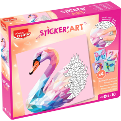 MAPED Creativ Sticker Art - przyklejanie po numerach Łabędź