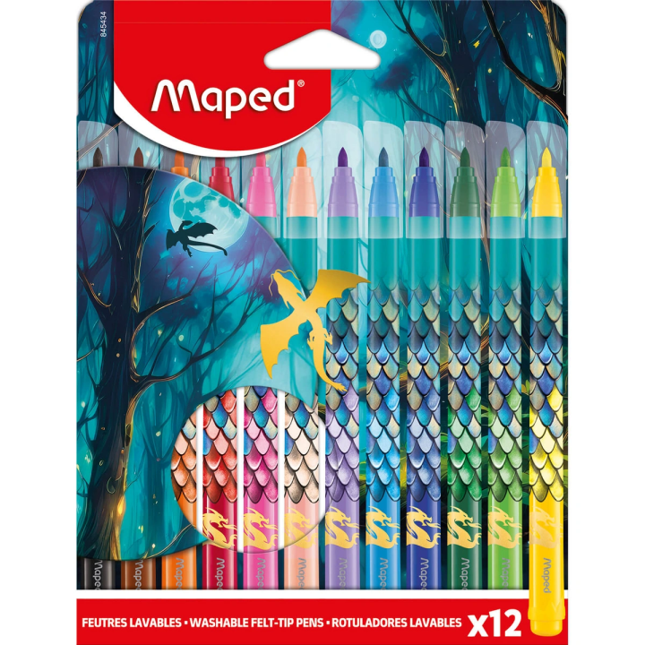 Flamastry MAPED Dragon 12 kolorów