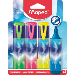 Zakreślacz MAPED Arctic Fluo 4 sztuki kartonowe etui