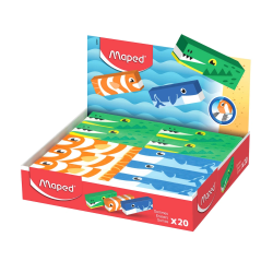 Gumka MAPED Playful Animals display