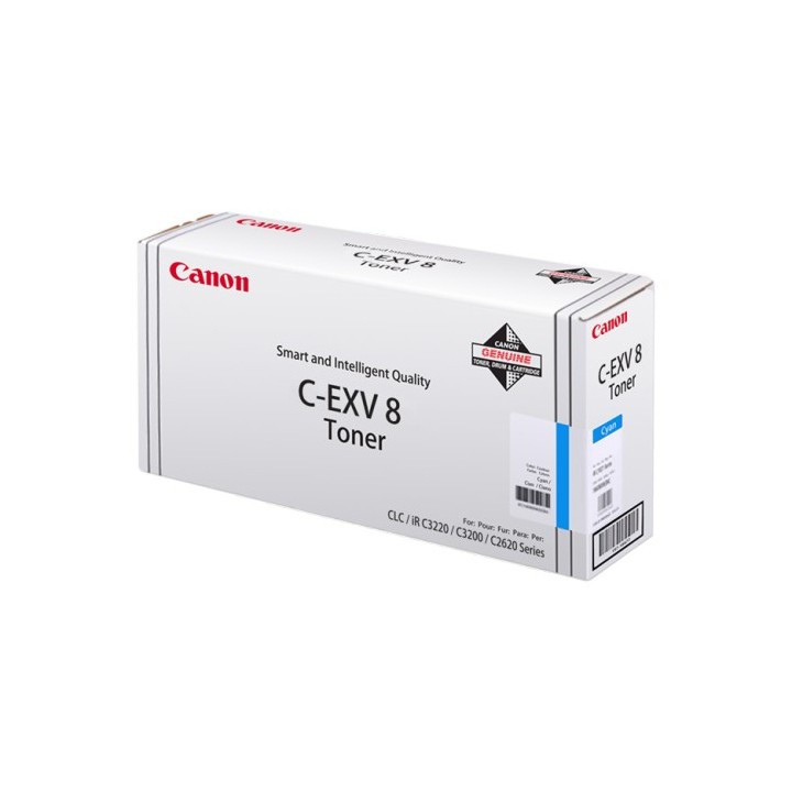 TONER ORYGINALNY CANON CEXV8C 7628A002 CYAN 25000 STRON