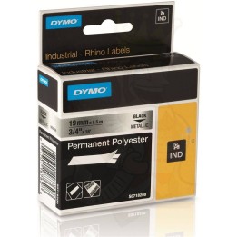 TASIEMKA ORYGINALNA KOLOR NADRUKU: CZARNY/KOLOR TŁA: METALIZOWANE DYMO S0718200/1848718762 19MM X 5.5 M POLIESTROWA, TRWAŁA/DO O