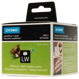 TASIEMKA ORYGINALNA KOLOR TŁA: BIAŁE DYMO S0722430/99014 54MM X 54 M NA IDENTYFIKATOR