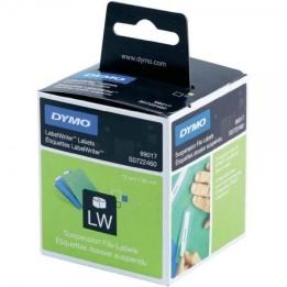 TASIEMKA ORYGINALNA KOLOR TŁA: BIAŁE DYMO S0722460/99017 12MM X 12 M NA TECZKĘ Z ZAWIESZKĄ
