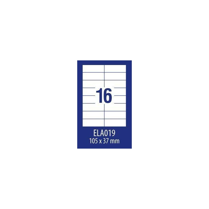 ETYKIETY SAMOPRZYLEPNE 105X37MM UNIWERSALNE AVERY ZWECKFORM ECONOMY ELA019 BIAŁE 100ARK*16SZT