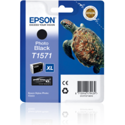 TUSZ ORYGINALNY EPSON T1571 C13T15714010 PHOTO CZARNY 25,9 ML