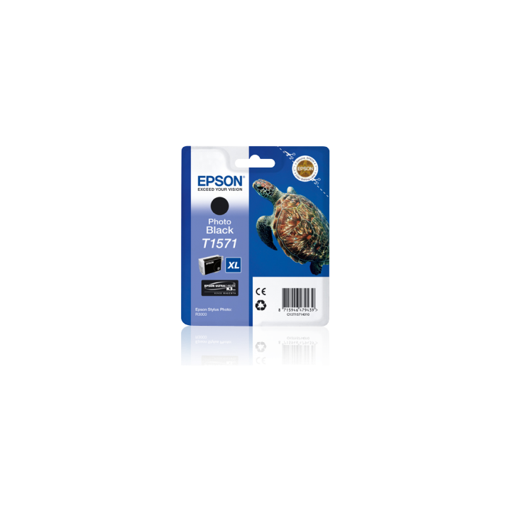 TUSZ ORYGINALNY EPSON T1571 C13T15714010 PHOTO CZARNY 25,9 ML