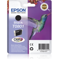TUSZ ORYGINALNY EPSON T0801 C13T08014011 CZARNY 7,4 ML