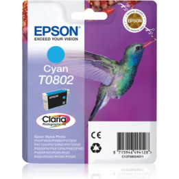 TUSZ ORYGINALNY EPSON T0802 C13T08024011 CYAN 7,4 ML