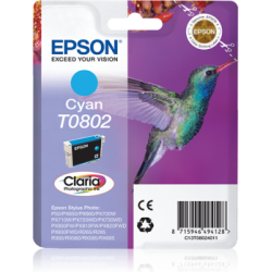 TUSZ ORYGINALNY EPSON T0802 C13T08024011 CYAN 7,4 ML