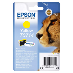 TUSZ ORYGINALNY EPSON T0714 C13T07144012 YELLOW 5,5 ML