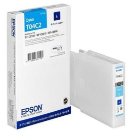 TUSZ ORYGINALNY EPSON T04C24 C13T04C240 CYAN 1700 STRON