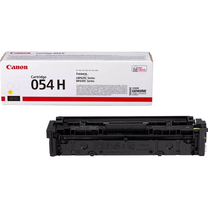 CANON ORYGINALNY TONER 054HY, YELLOW, 2300S, 3025C002, HIGH CAPACITY, CANON I-SENSYS LBP621CW, 623CDW, MF641CW, 643CDW, 645CX, O